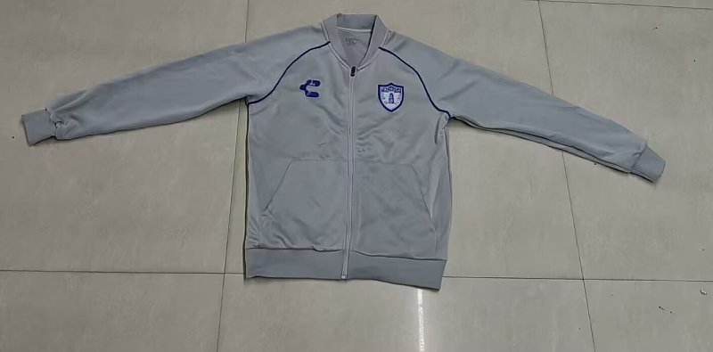 Gris Pachuca Chaqueta cierre largo